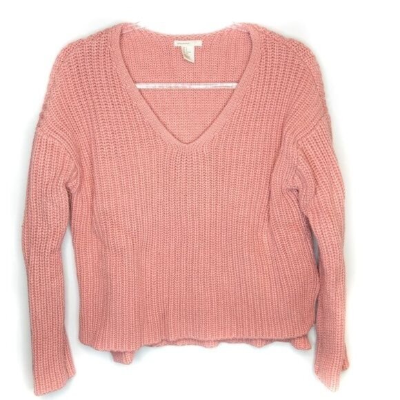 H&M Pink Rib Knit Sweater - Picture 2 of 4